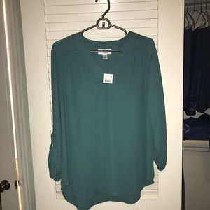 Motherhood Maternity green blouse